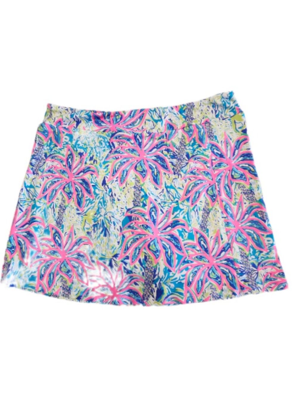 Lulu-B Floral Pink & Blue Women's Skort XL